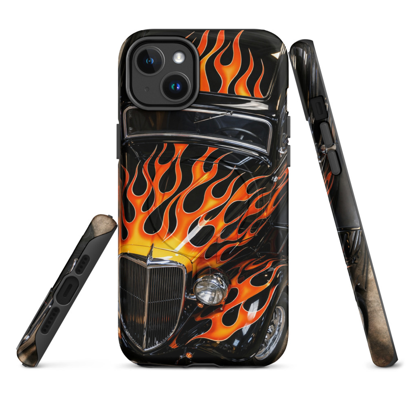 MagSafe® tough case for iPhone® - 14 to 17, Ford Hot Rod Flame Series