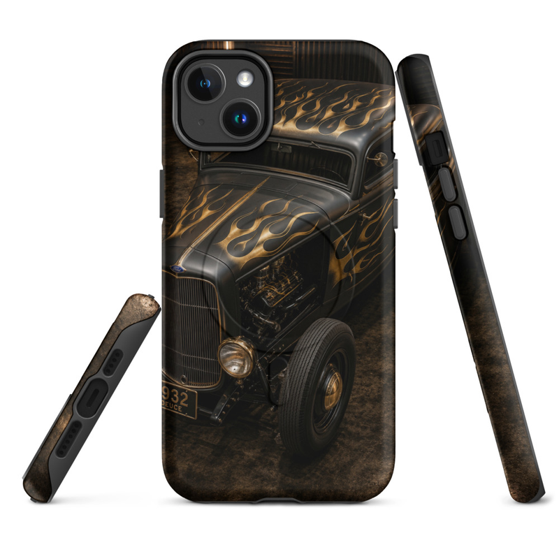 MagSafe® tough case for iPhone® 14 to 17 - 1932 Ford Deuce Coupe - Flame Series