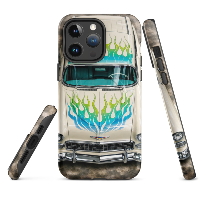 MagSafe® tough case for iPhone® 14 to 17, 55 Chevy Nomad - Flame Series