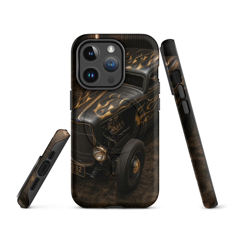 MagSafe® tough case for iPhone® 14 to 17 - 1932 Ford Deuce Coupe - Flame Series