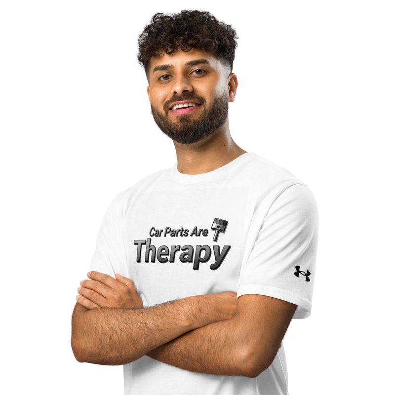 "Car Parts Are Therapy" Under ArmourⓇ athletic t-shirt