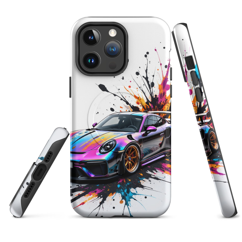 MagSafe® tough case for iPhone® 14 -17 - Iridescent Porsche 