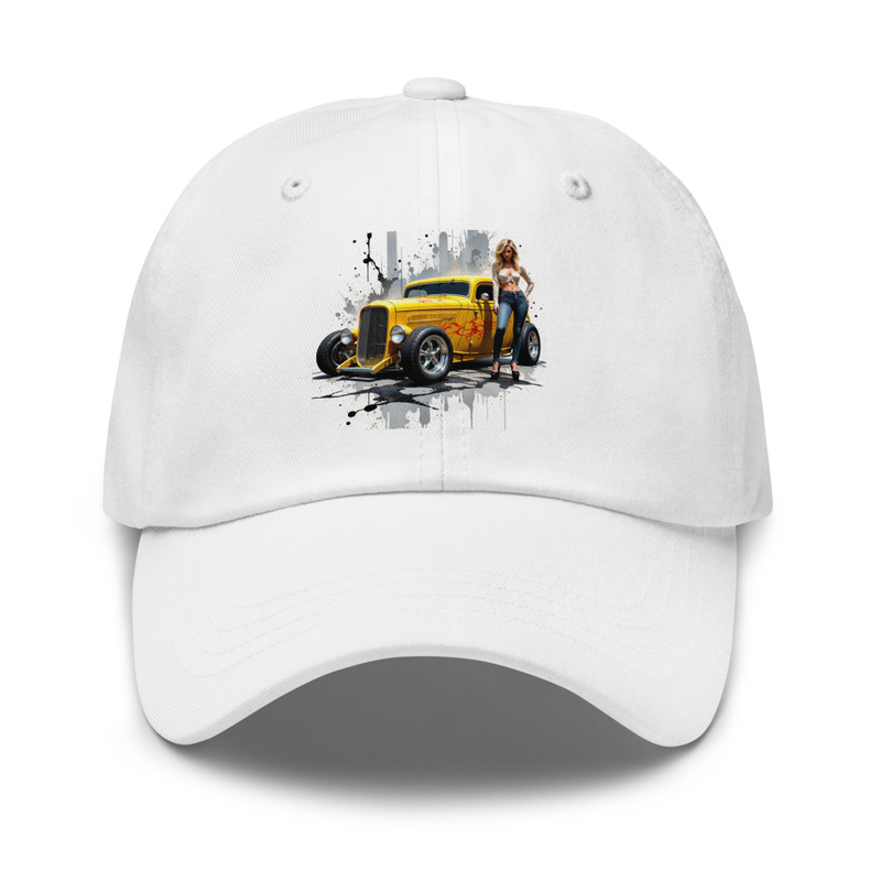 Yellow Hot Rod Cap