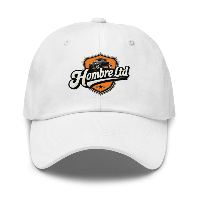 Hombre Ltd White Baseball Cap