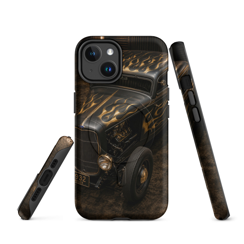 MagSafe® tough case for iPhone® 14 to 17 - 1932 Ford Deuce Coupe - Flame Series