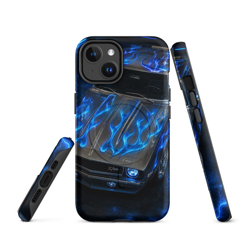MagSafe® tough case for iPhone® 14 to 17 - 1969 Camaro Z/28 - Flame Series