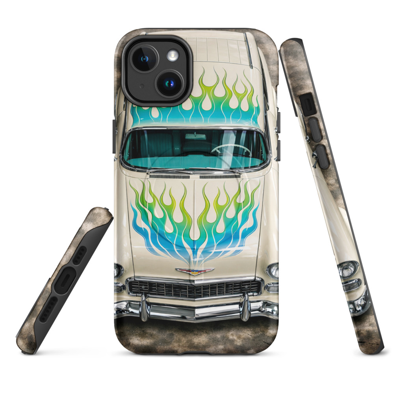 MagSafe® tough case for iPhone® 14 to 17, 55 Chevy Nomad - Flame Series