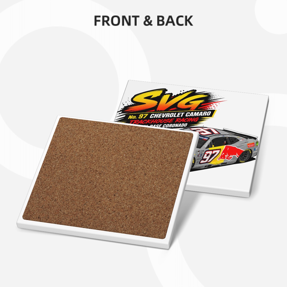 6 x "Collectable" Ceramic Coasters - The Gizzy NASCAR Pack