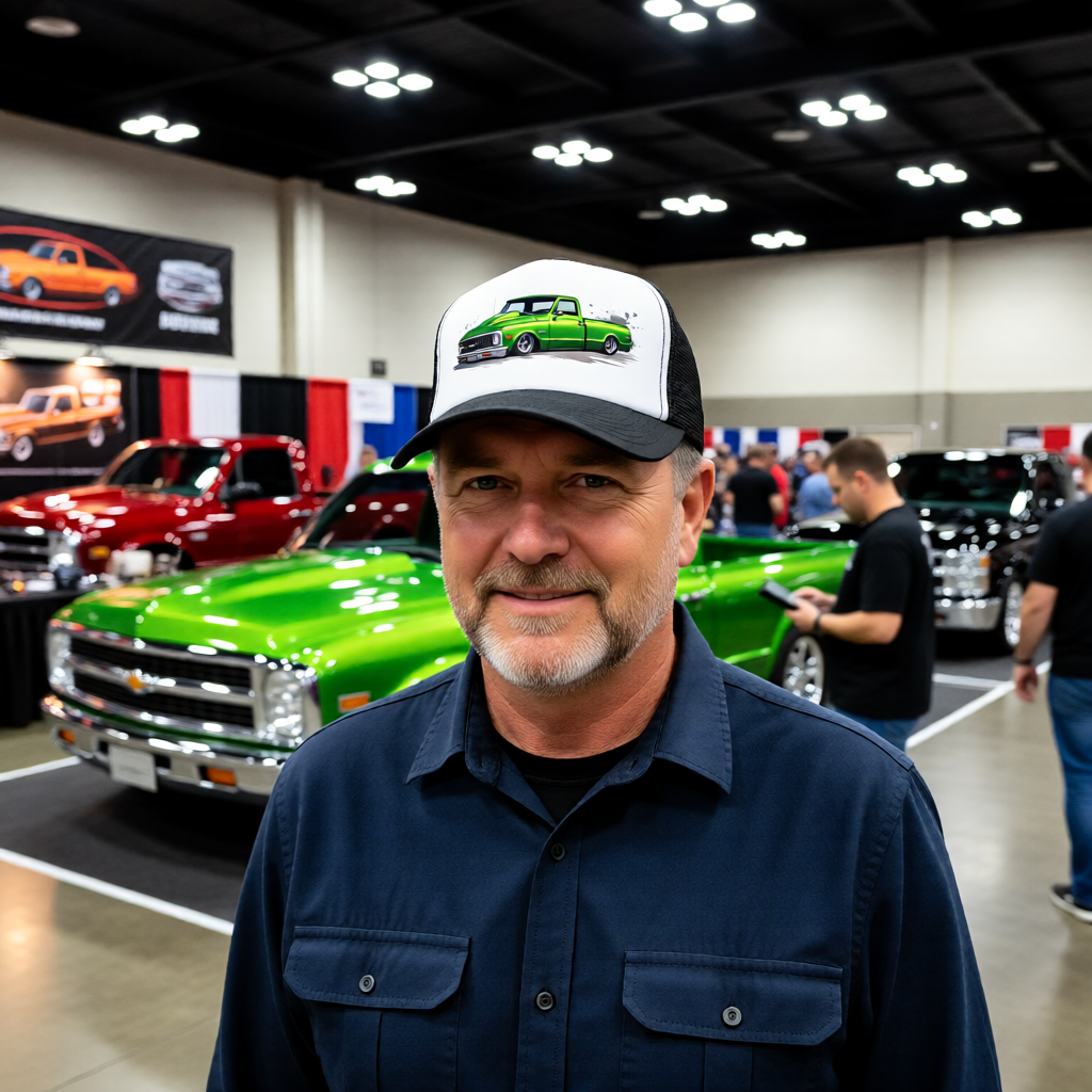 Custom Chevy C10 Foam trucker hat