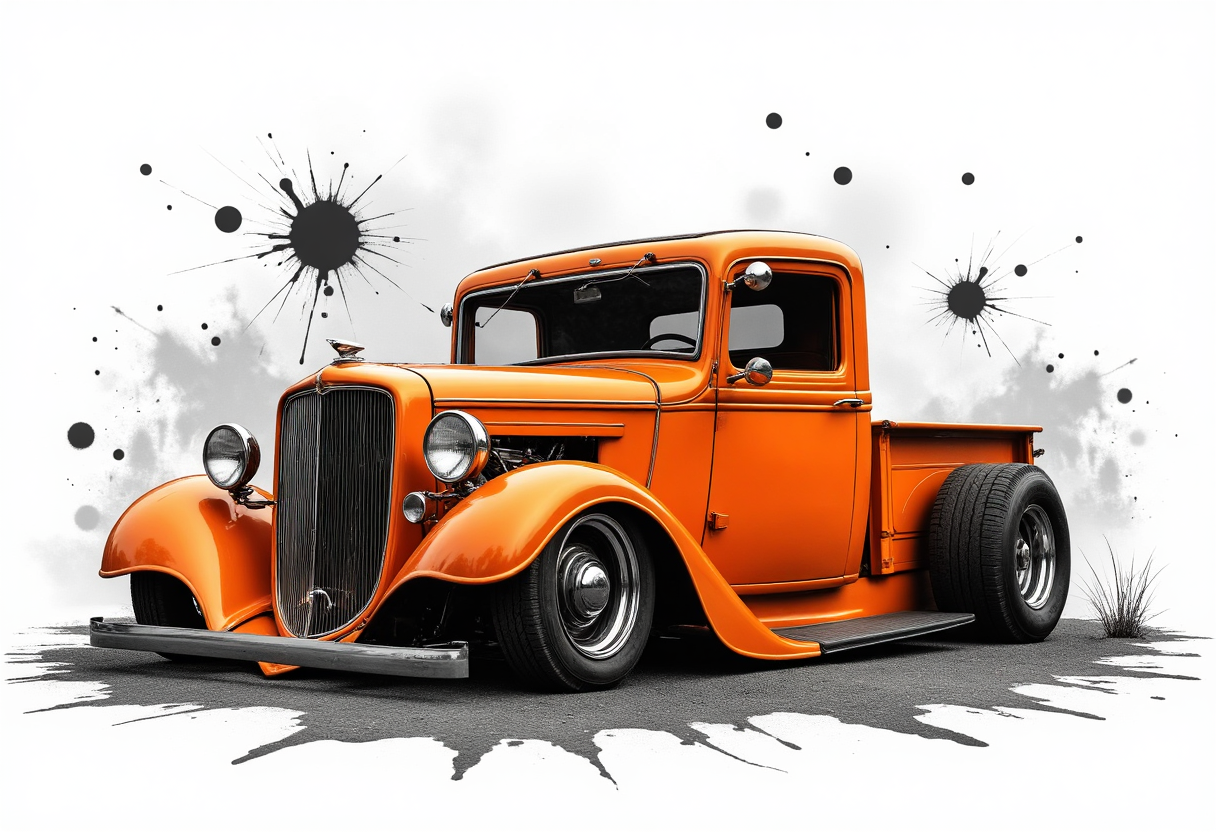 Vintage Chevy Pickup High-Res Automotive Art