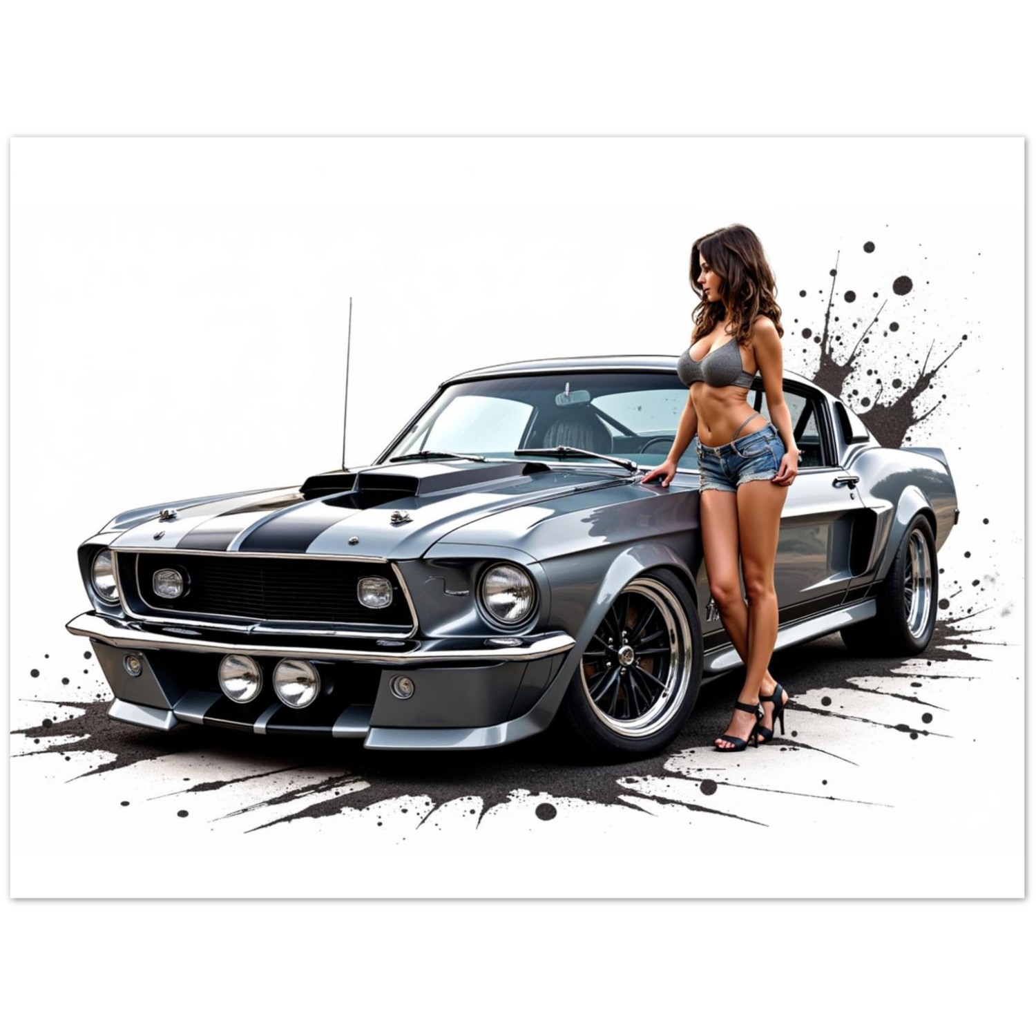 Vintage Car Aluminum Wall Art