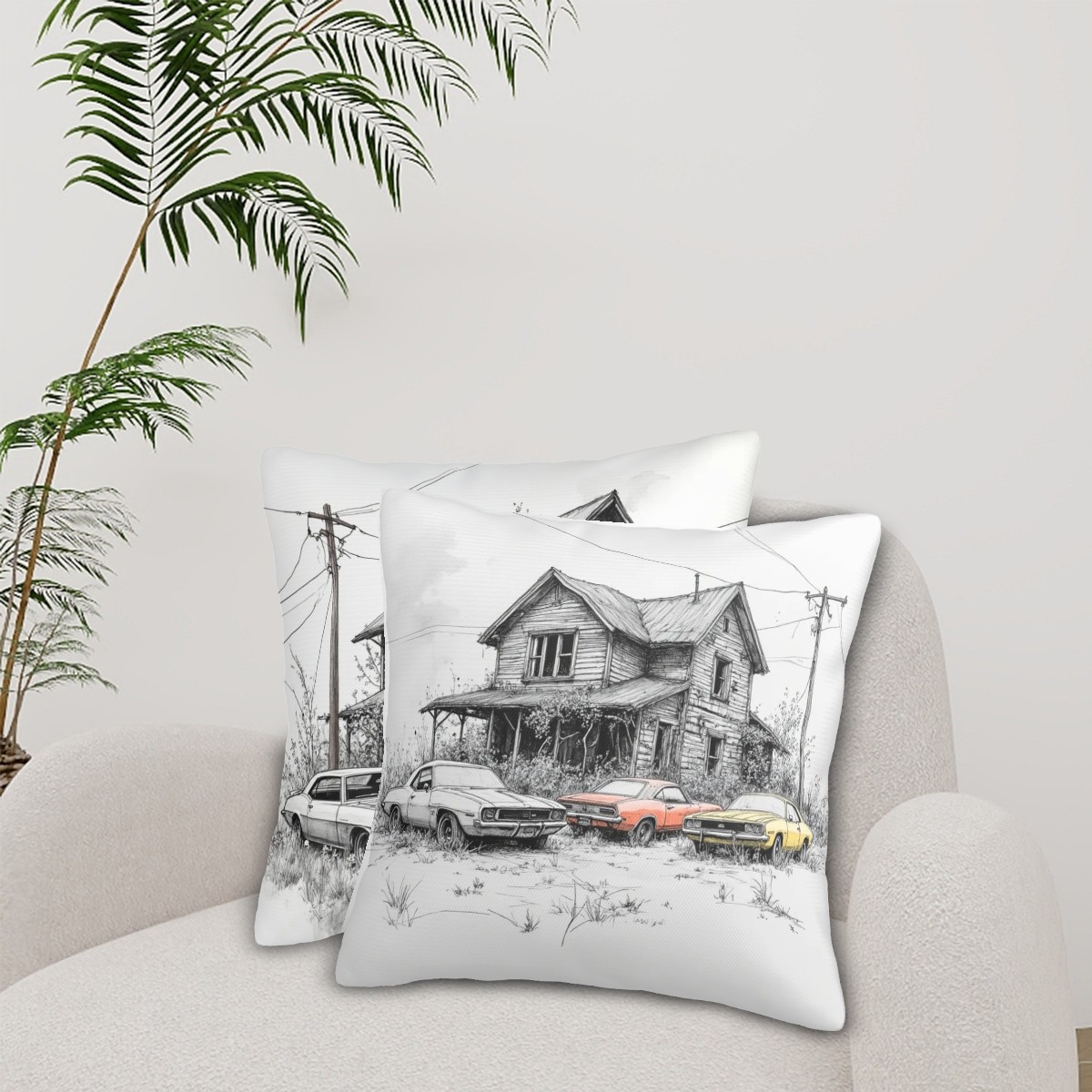 "The Car Yard" - Decorative Pillowcases