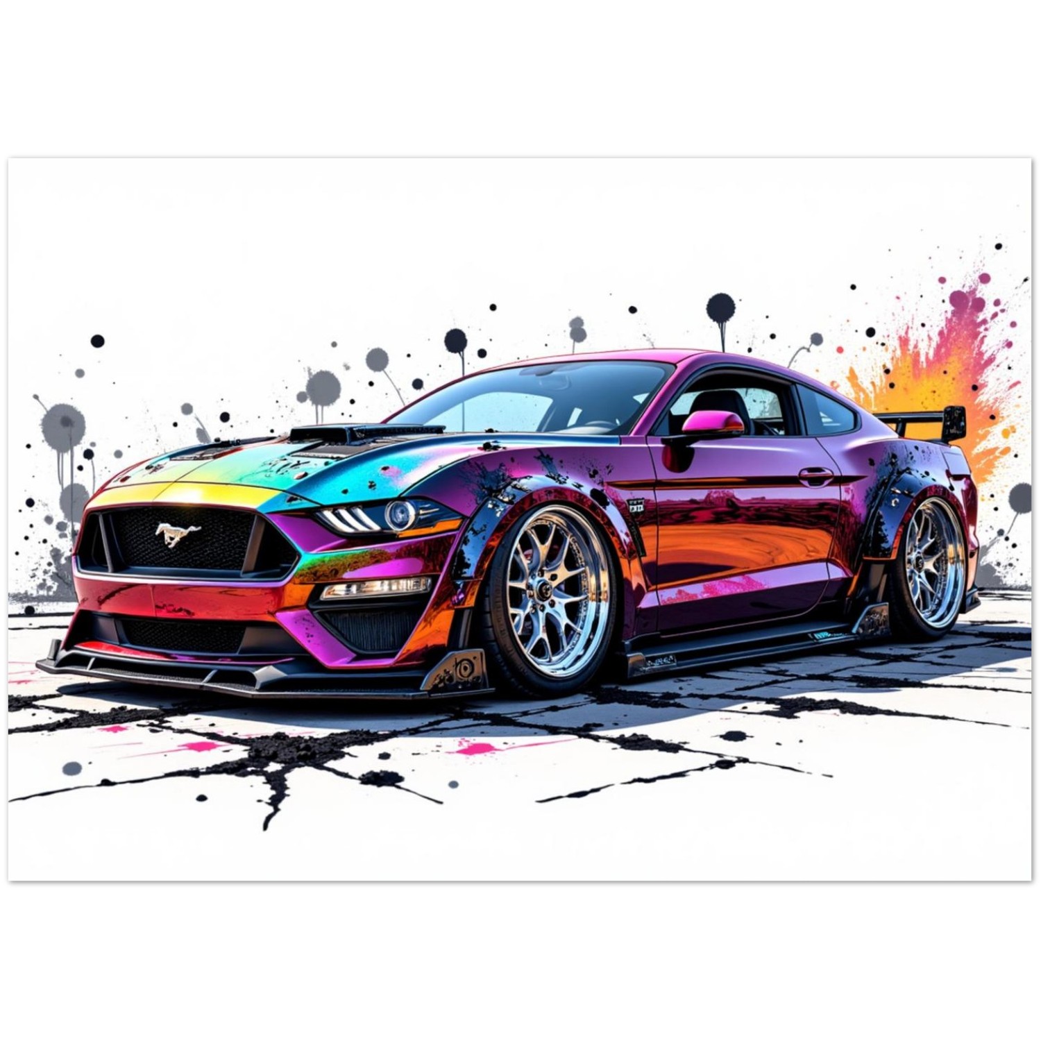 2020 Ford Mustang Poster
