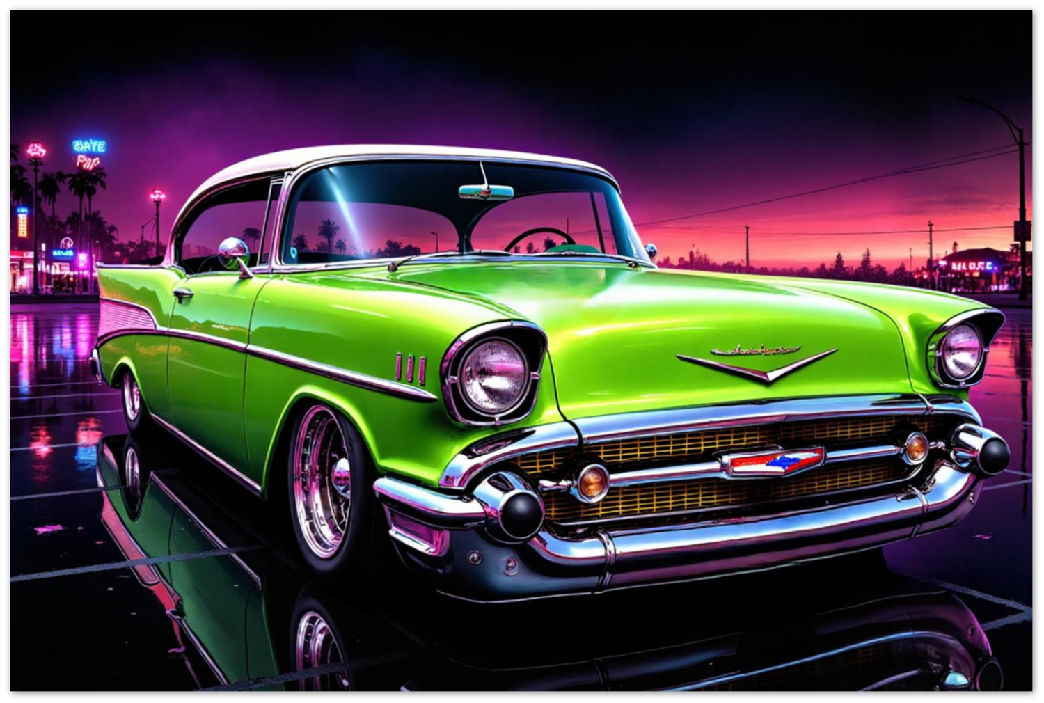 Midnight on Metal Series 57 Chevy