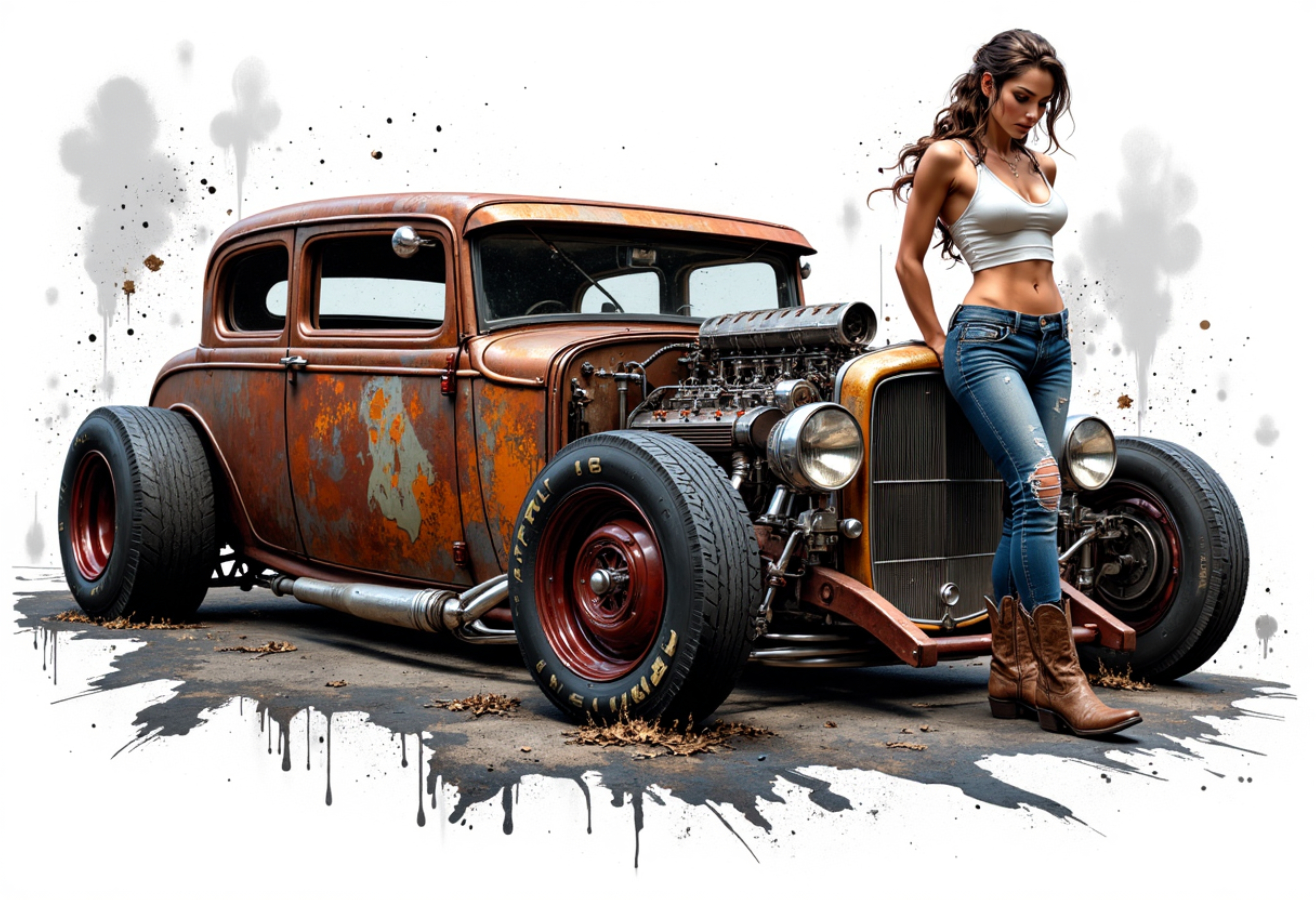 Rat Rod Wall Art