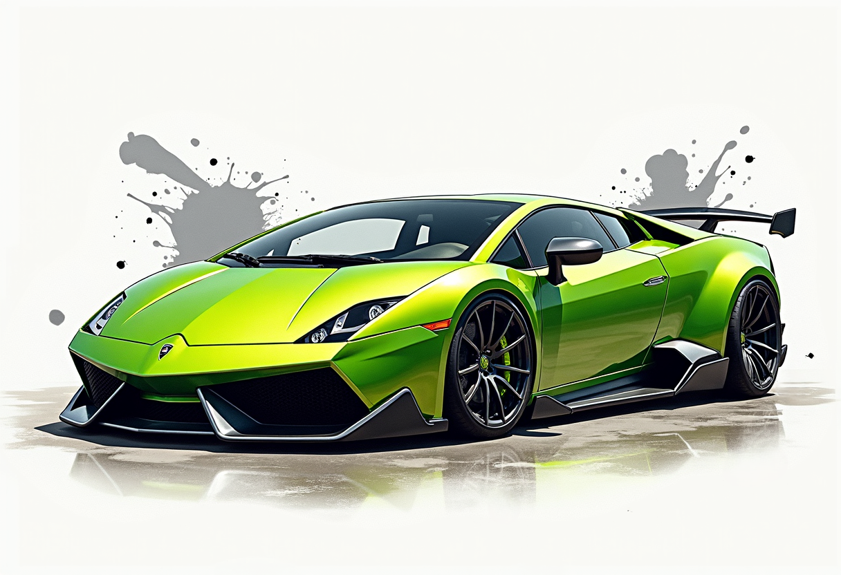 Lamborghini High-Res Automotive Art