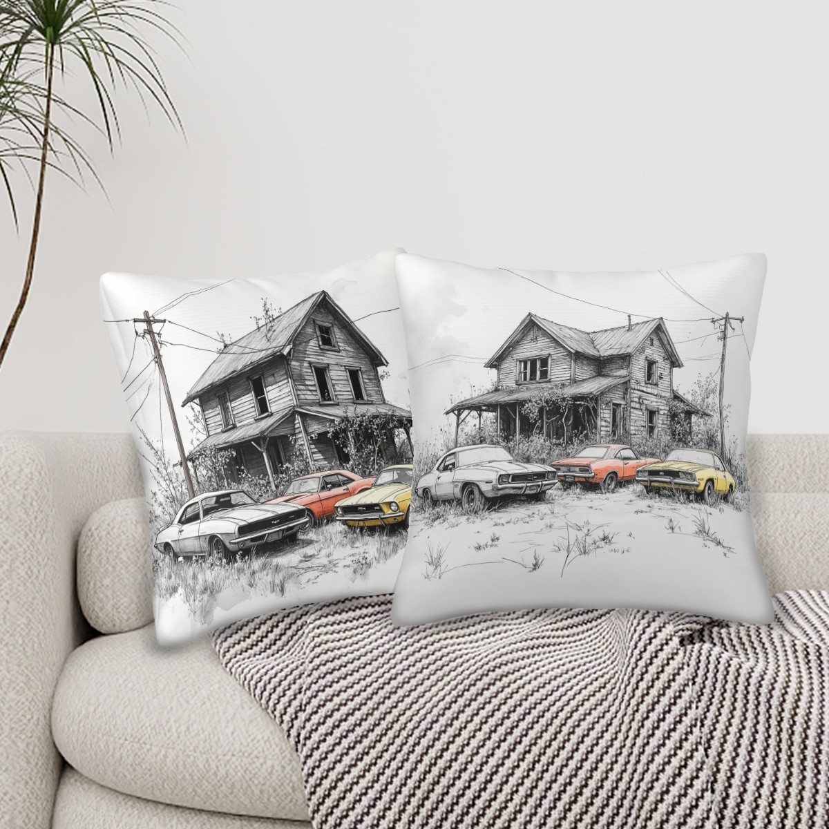 "The Car Yard" - Decorative Pillowcases