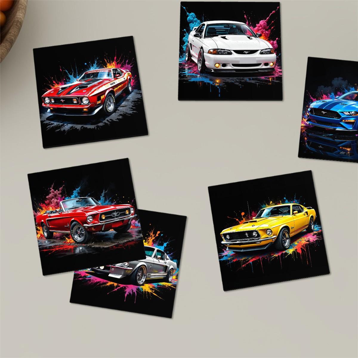 Mustang Collection Ceramic Coasters