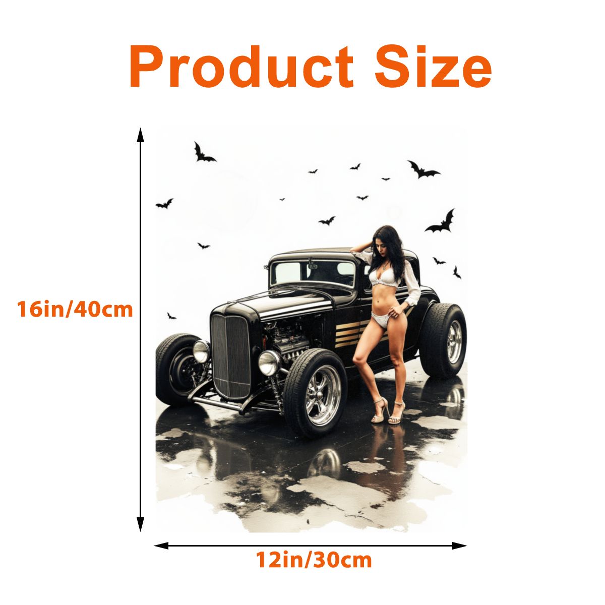 Halloween Hot Rod Tin Sign (USA)