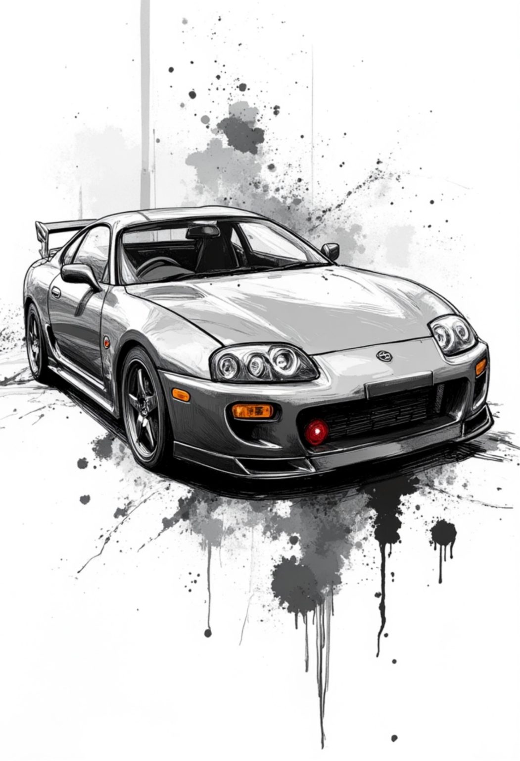 Pencil Sketch Style Canvas Wall Art