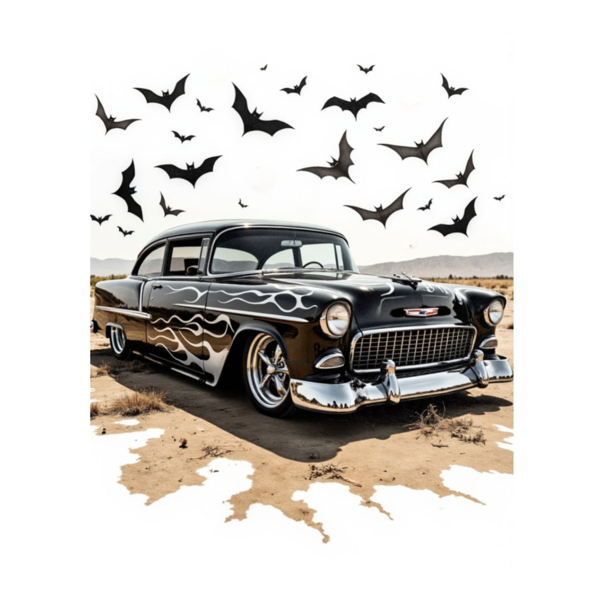 Halloween 55 Chevy Tin Sign (USA)