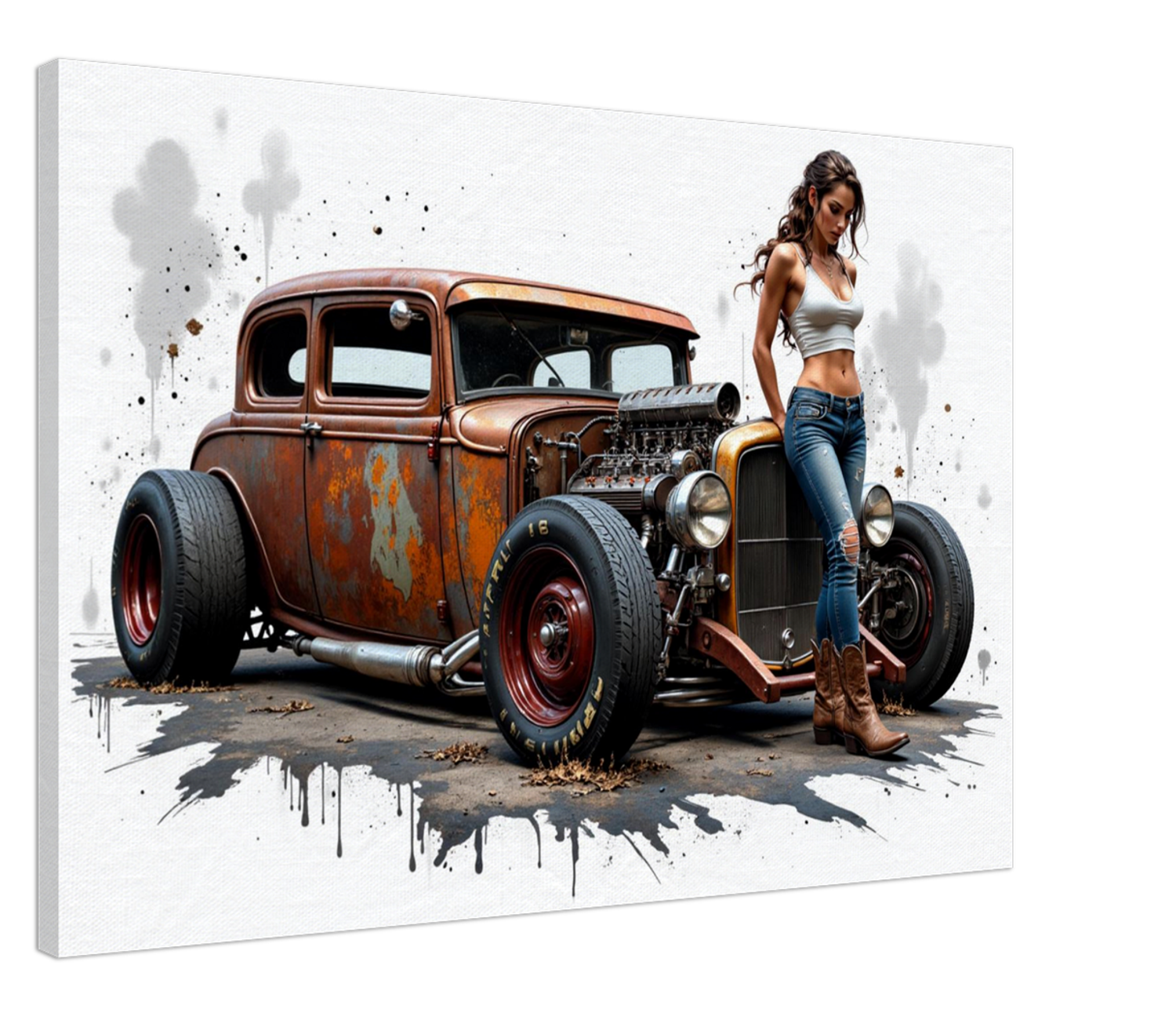 Rat Rod Wall Art
