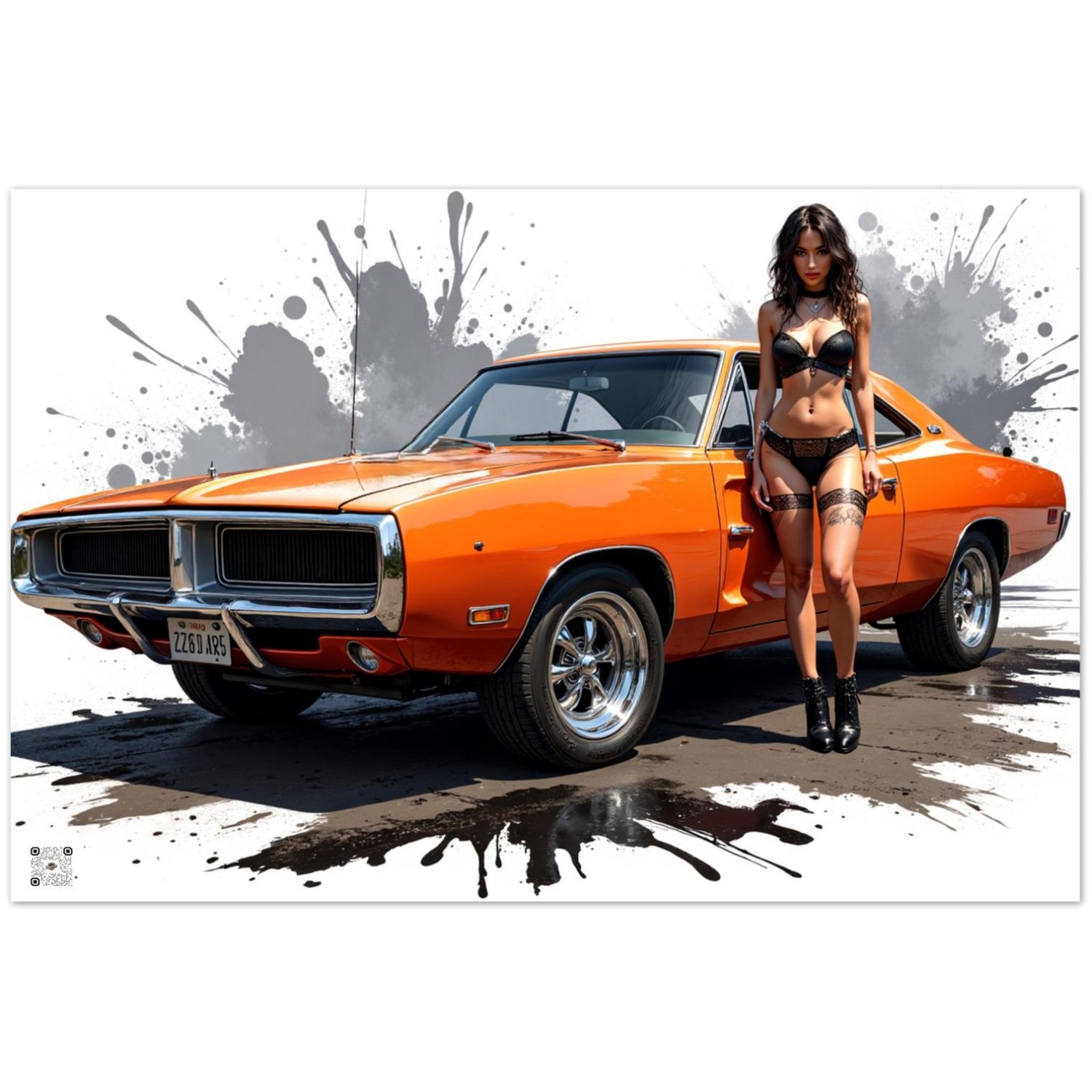 "Living Art" Dodge Charger on Aluminum