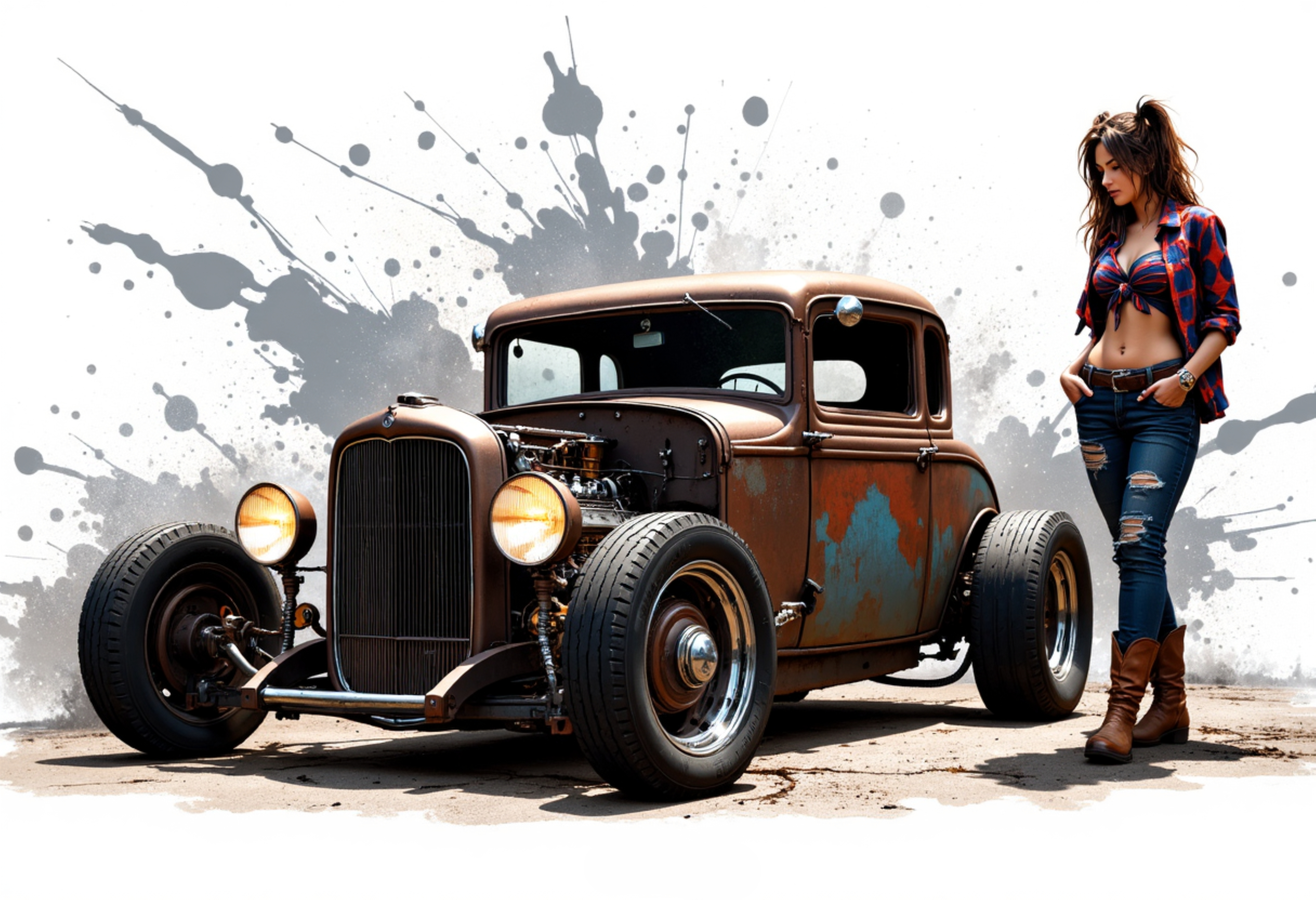 Rat Rod Wall Art