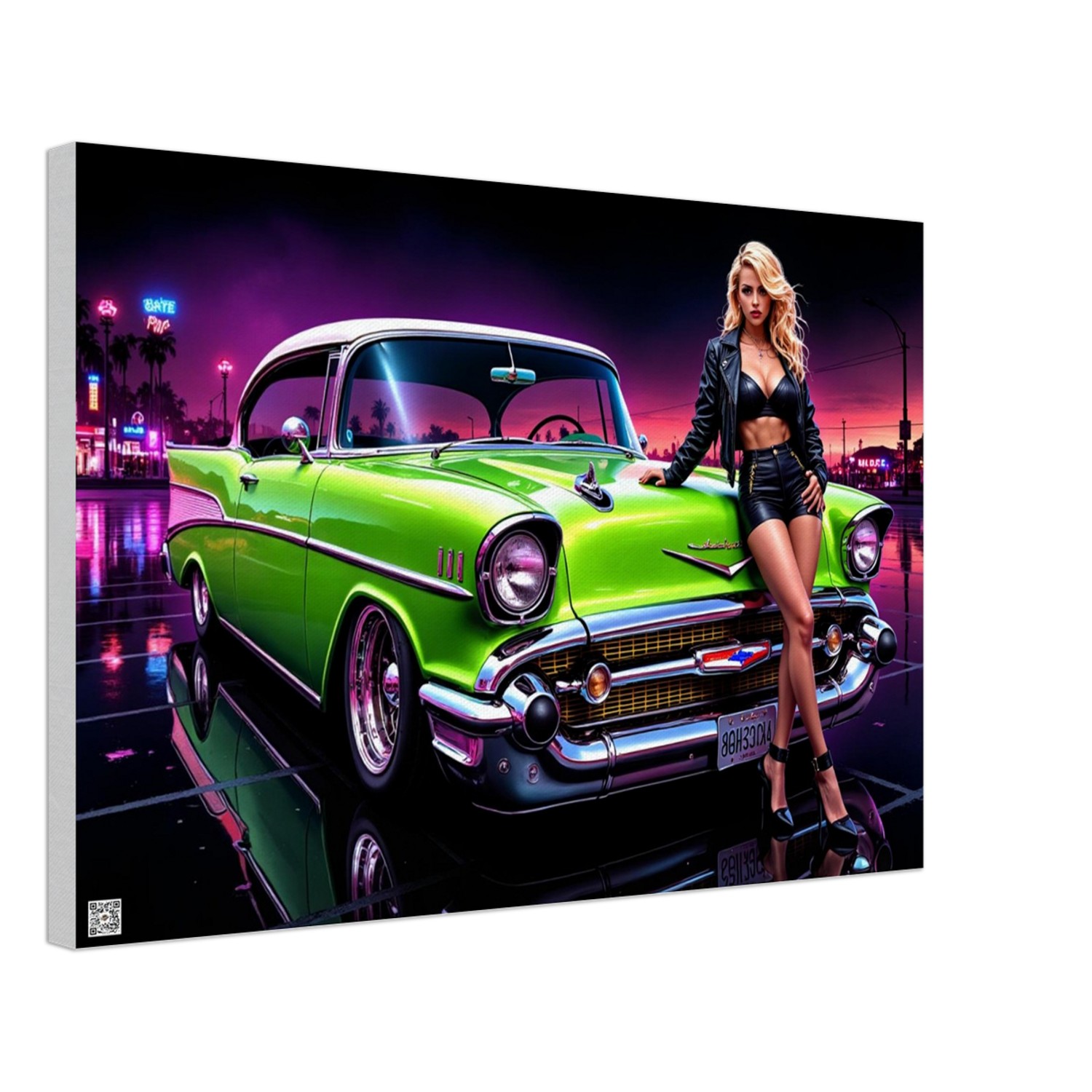"Living Art" 57 Chevy on Canvas