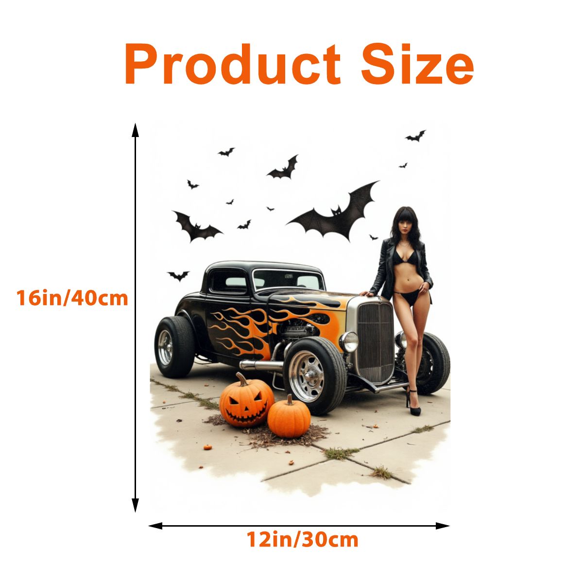 Halloween Hot Rod Tin Sign (USA)