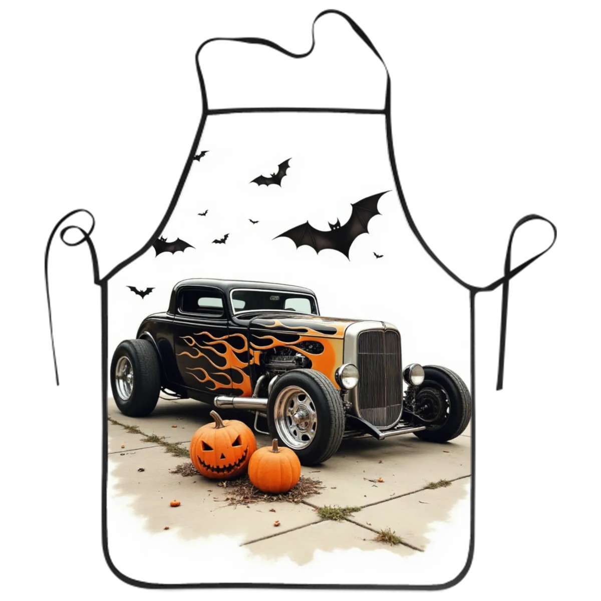 Halloween Hot Rod Apron