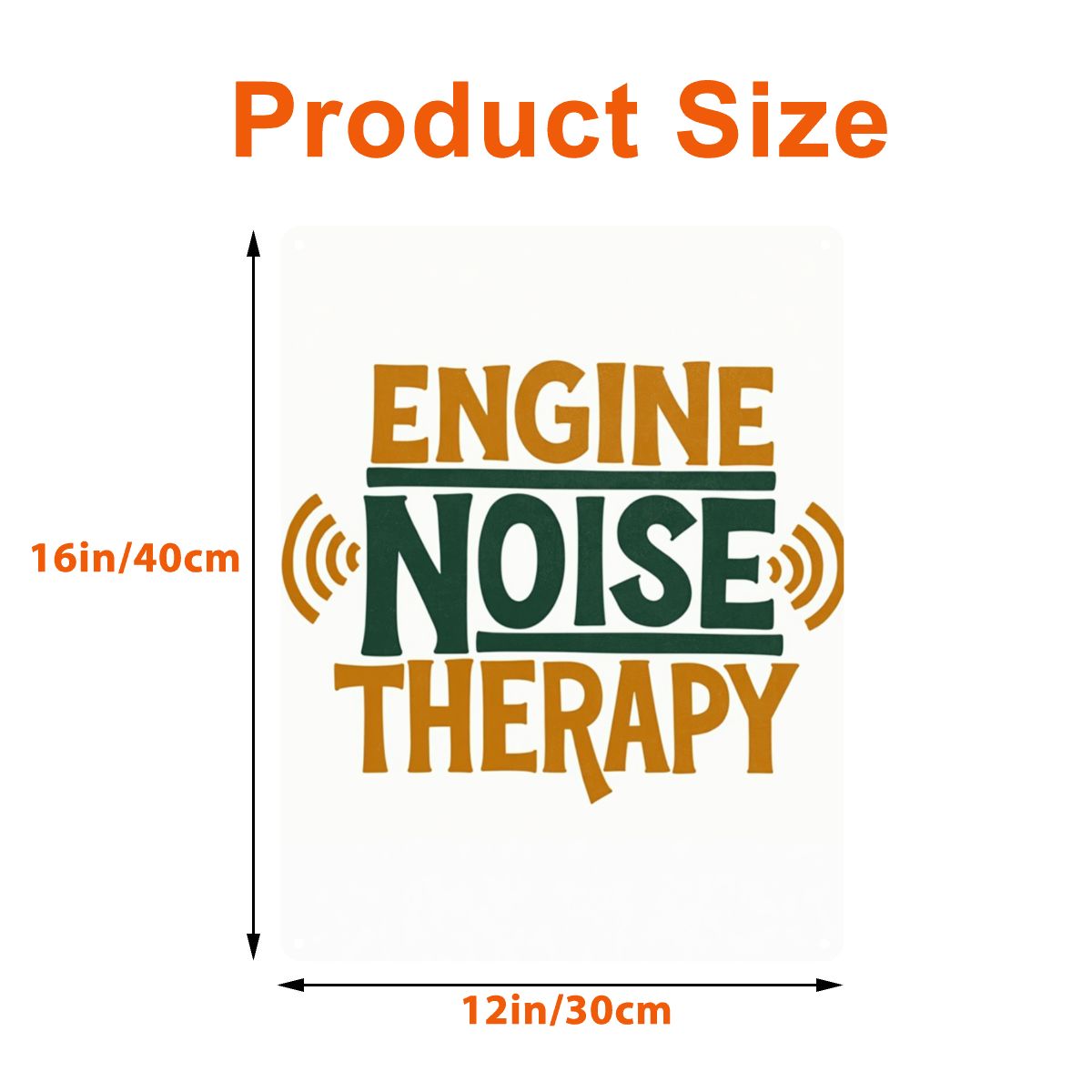 'Engine Noise Therapy" Tin Sign (USA)