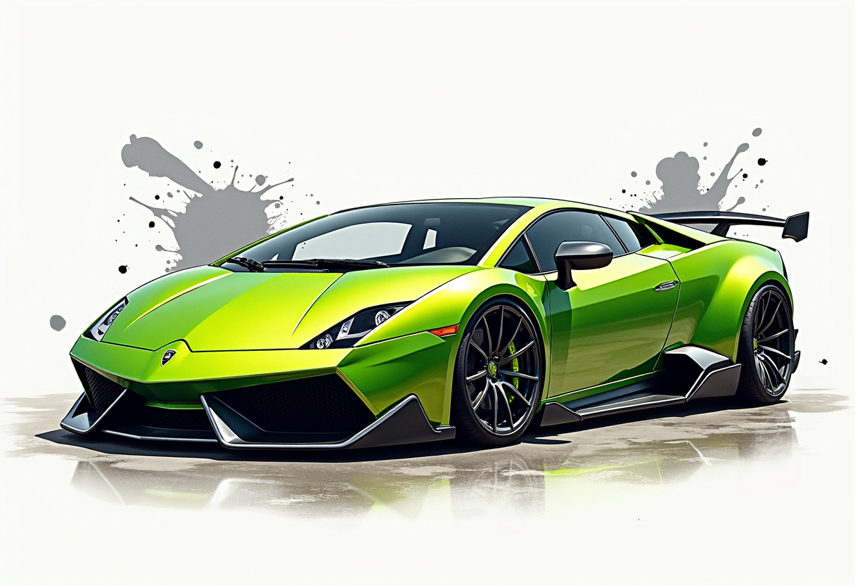 2000s Lamborghini  High-Res Automotive Art