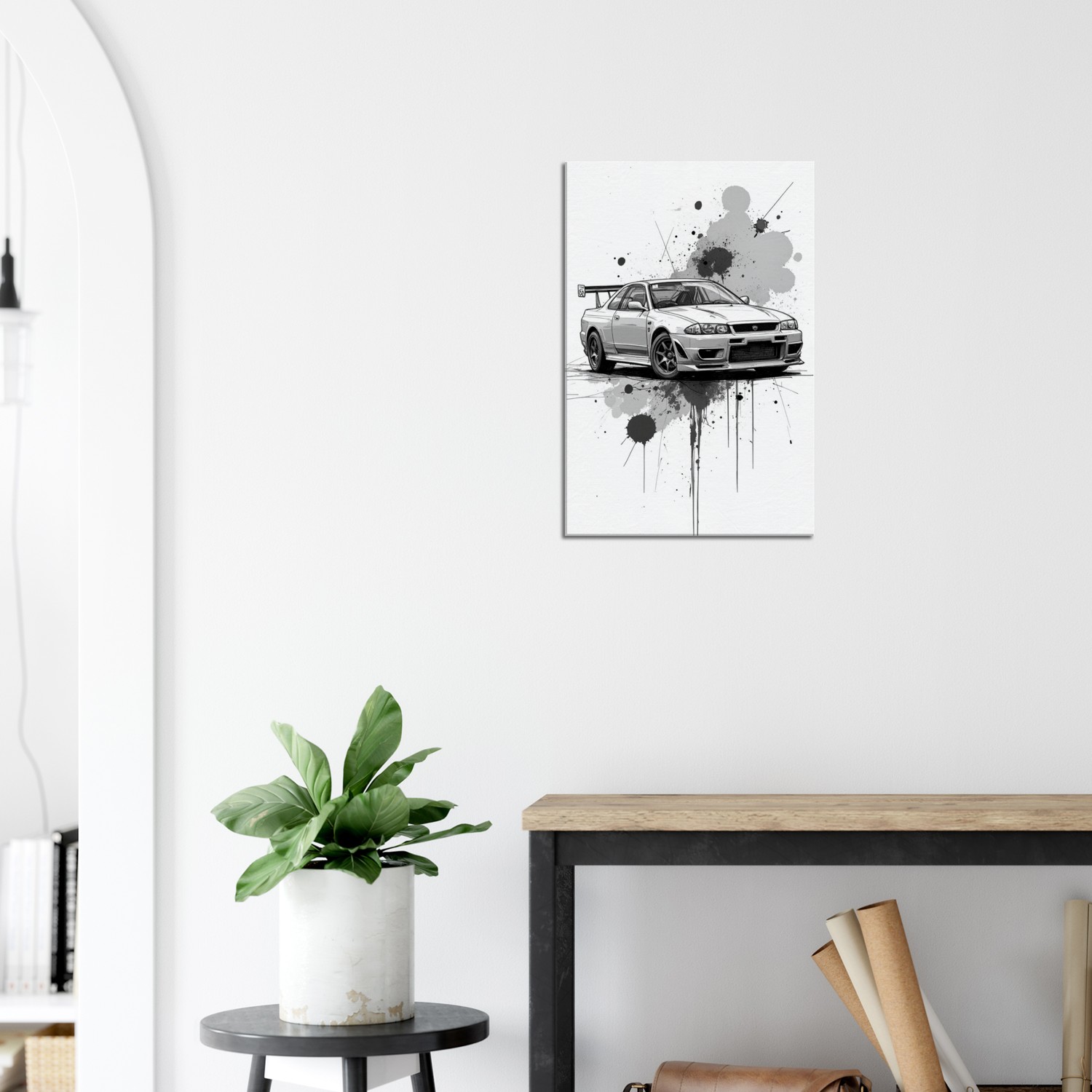 Pencil Sketch Style Canvas Wall Art