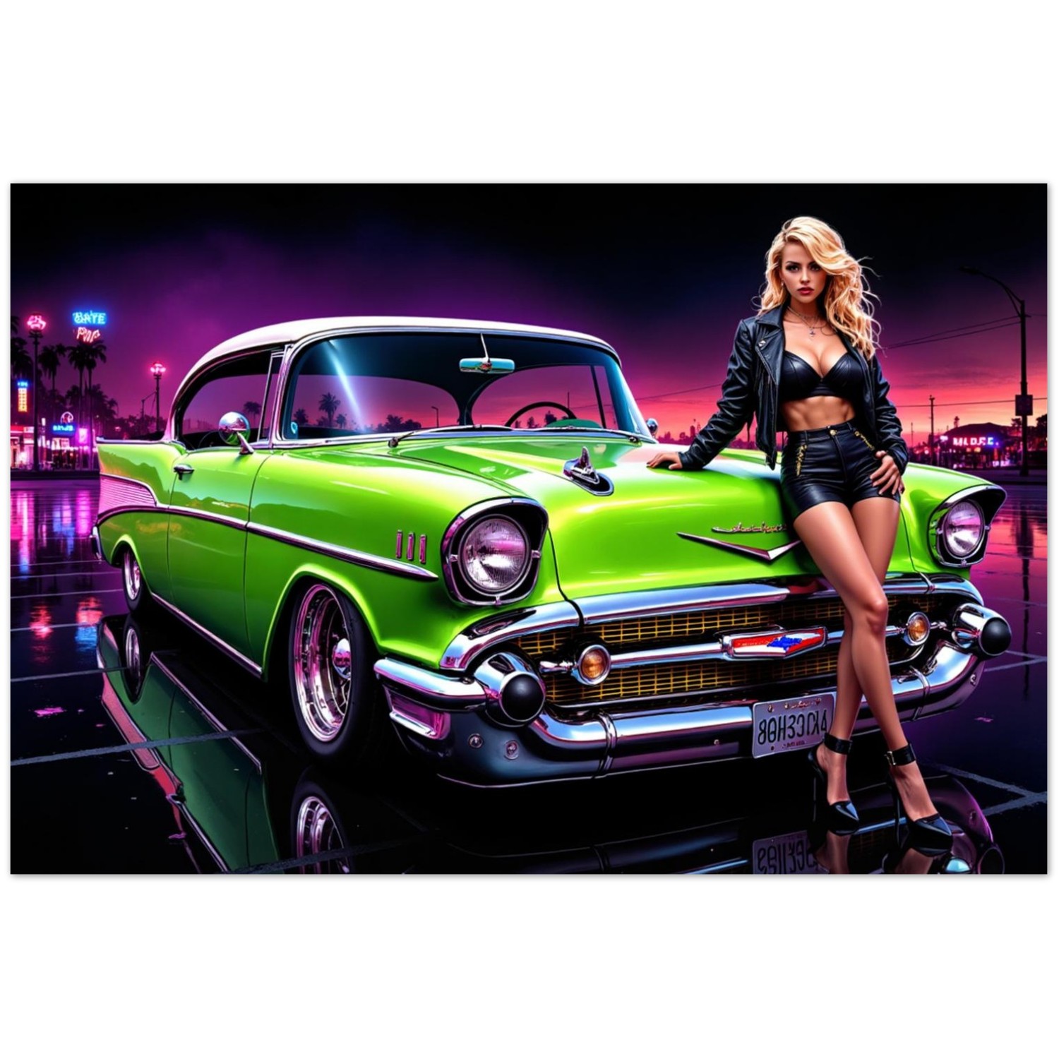 Midnight on Metal 57 Chevy