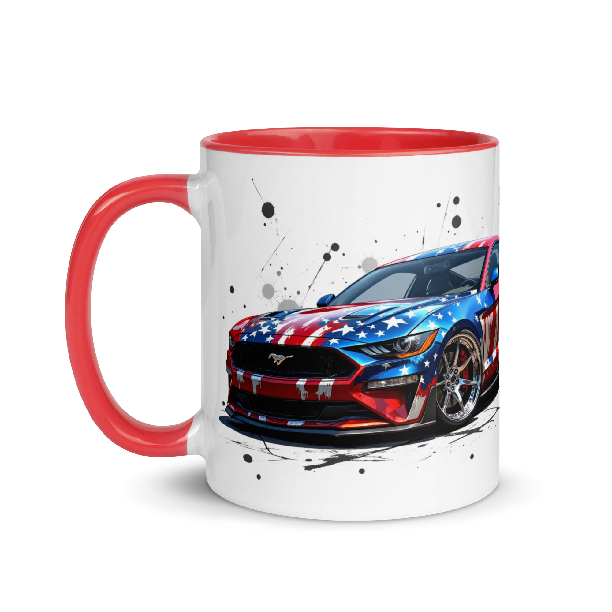 Patriotic Mustang Two Tone Mug