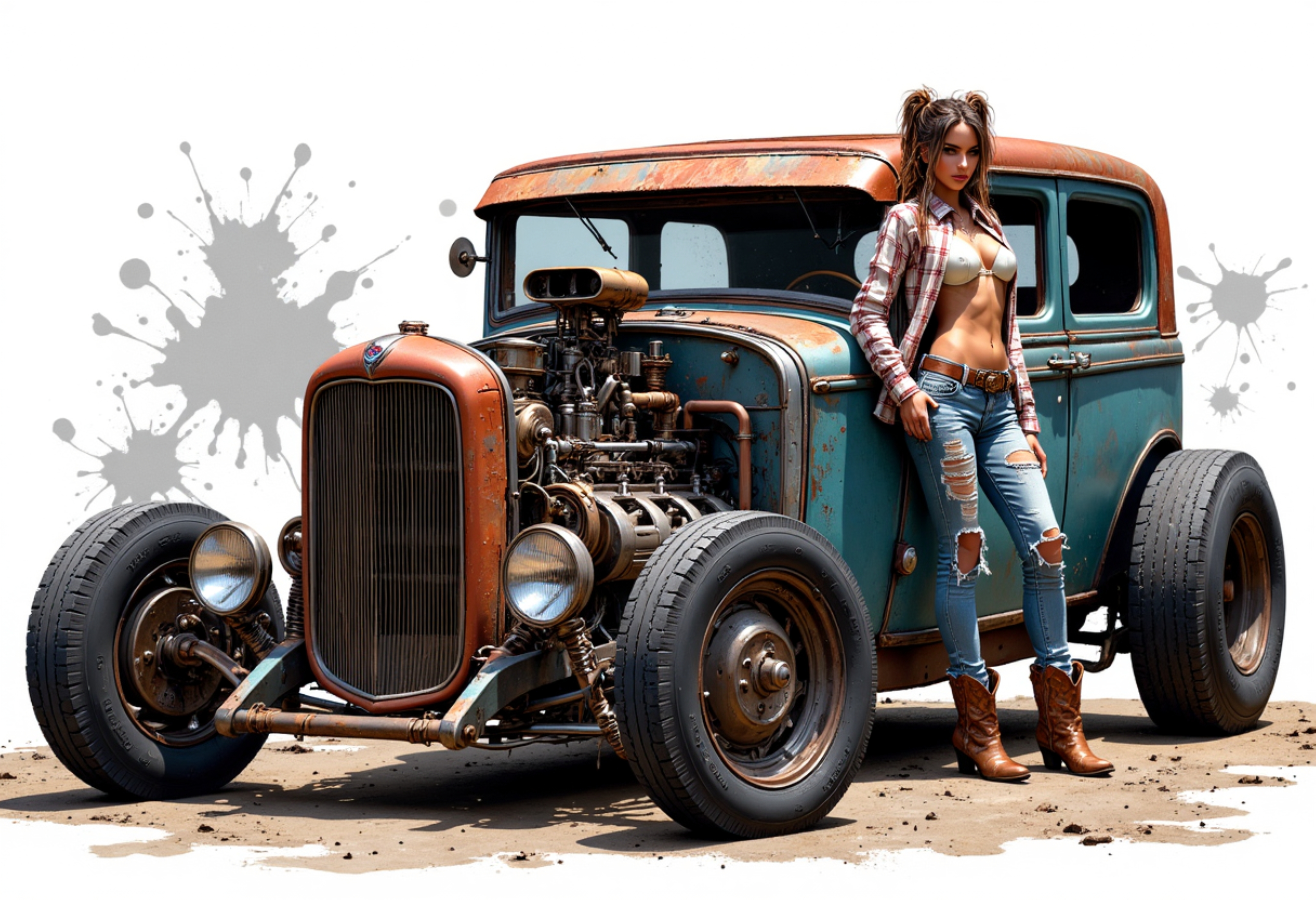 Rat Rod Wall Art
