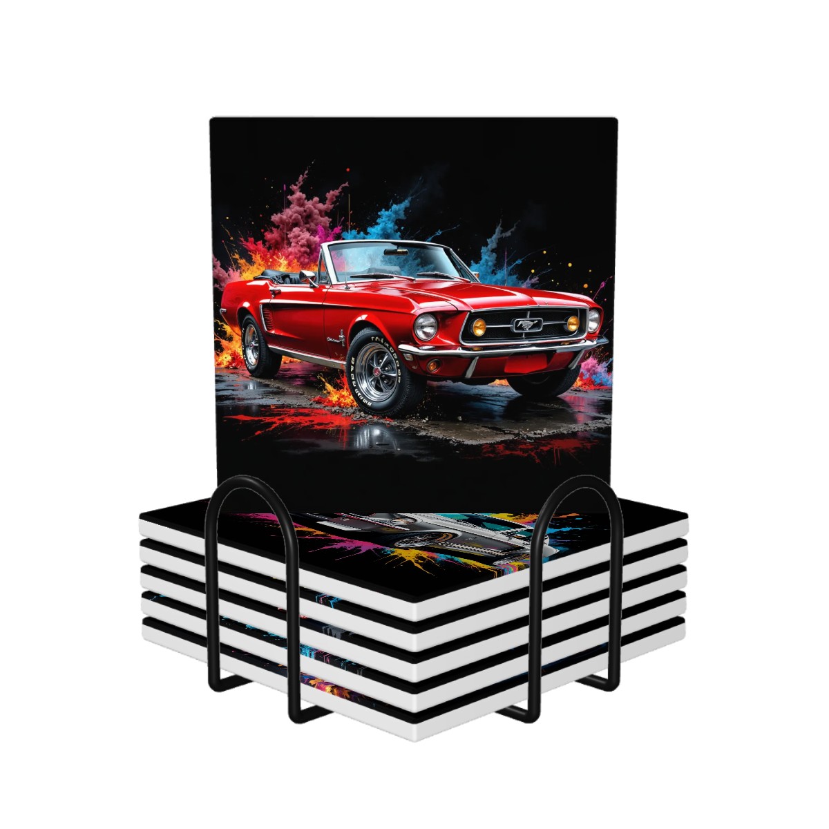 Mustang Collection Ceramic Coasters
