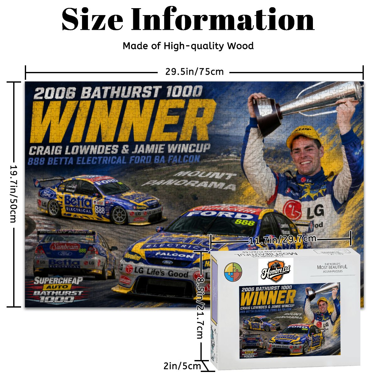 Jigsaw Puzzle 1000 Piece - Craig Lowndes Bathurst Tribute