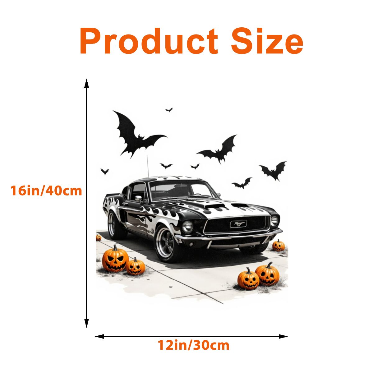 Halloween Mustang Tin Sign (USA)