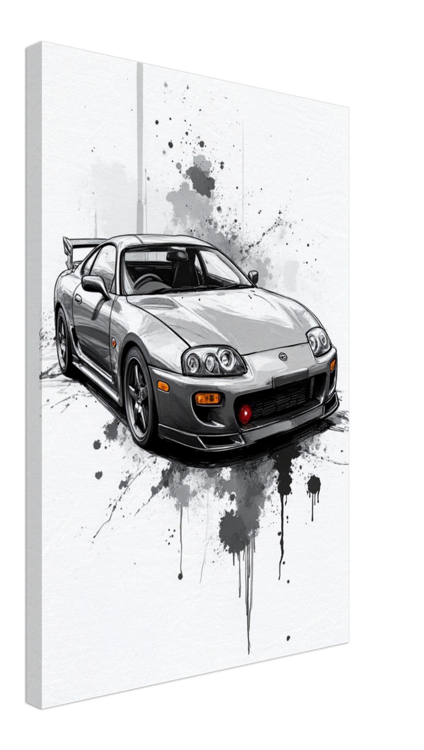 Pencil Sketch Style Canvas Wall Art