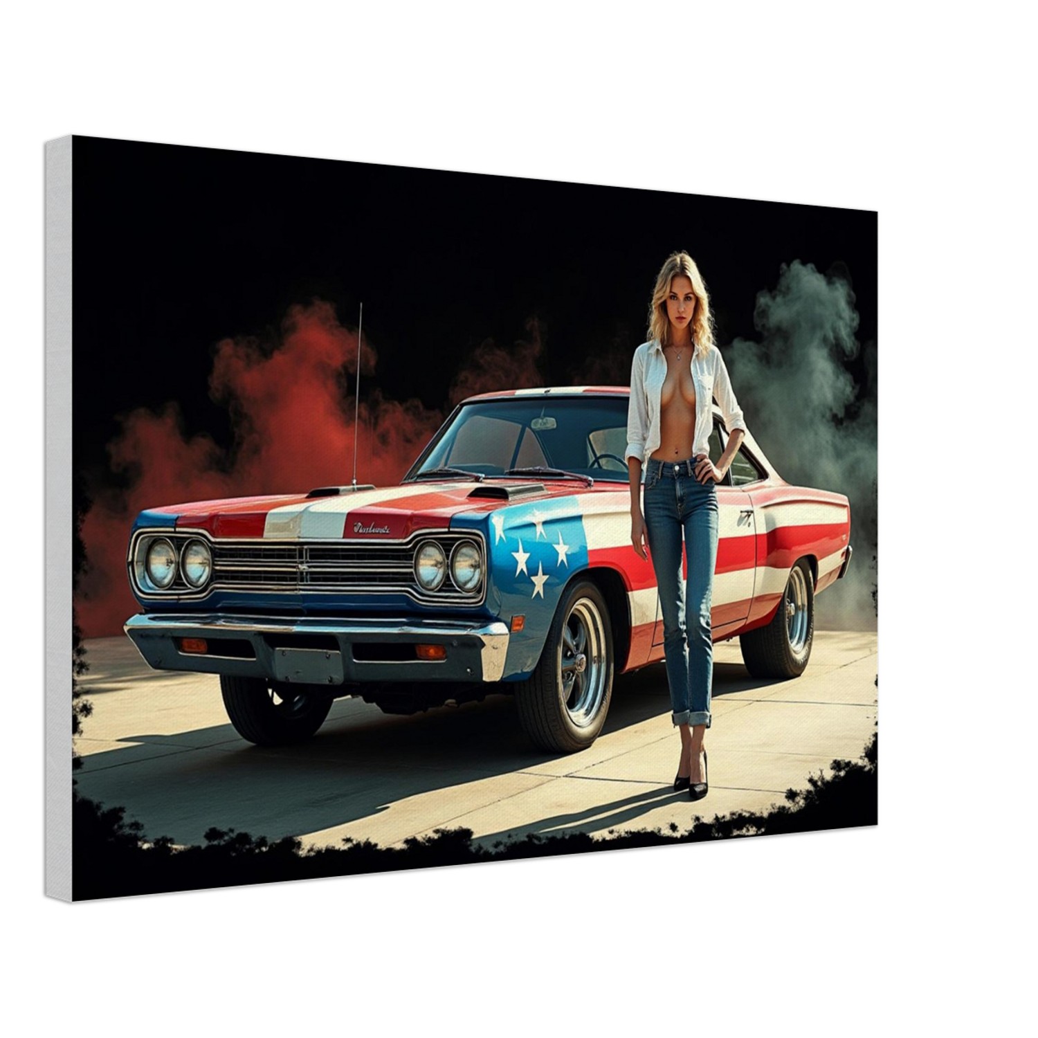 "Living Art" Plymouth Roadrunner on Canvas