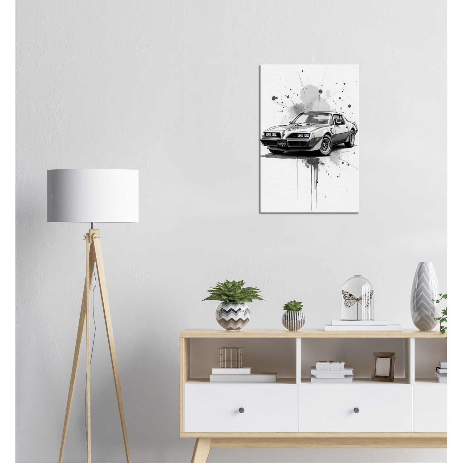 Pencil Sketch Style Canvas Wall Art