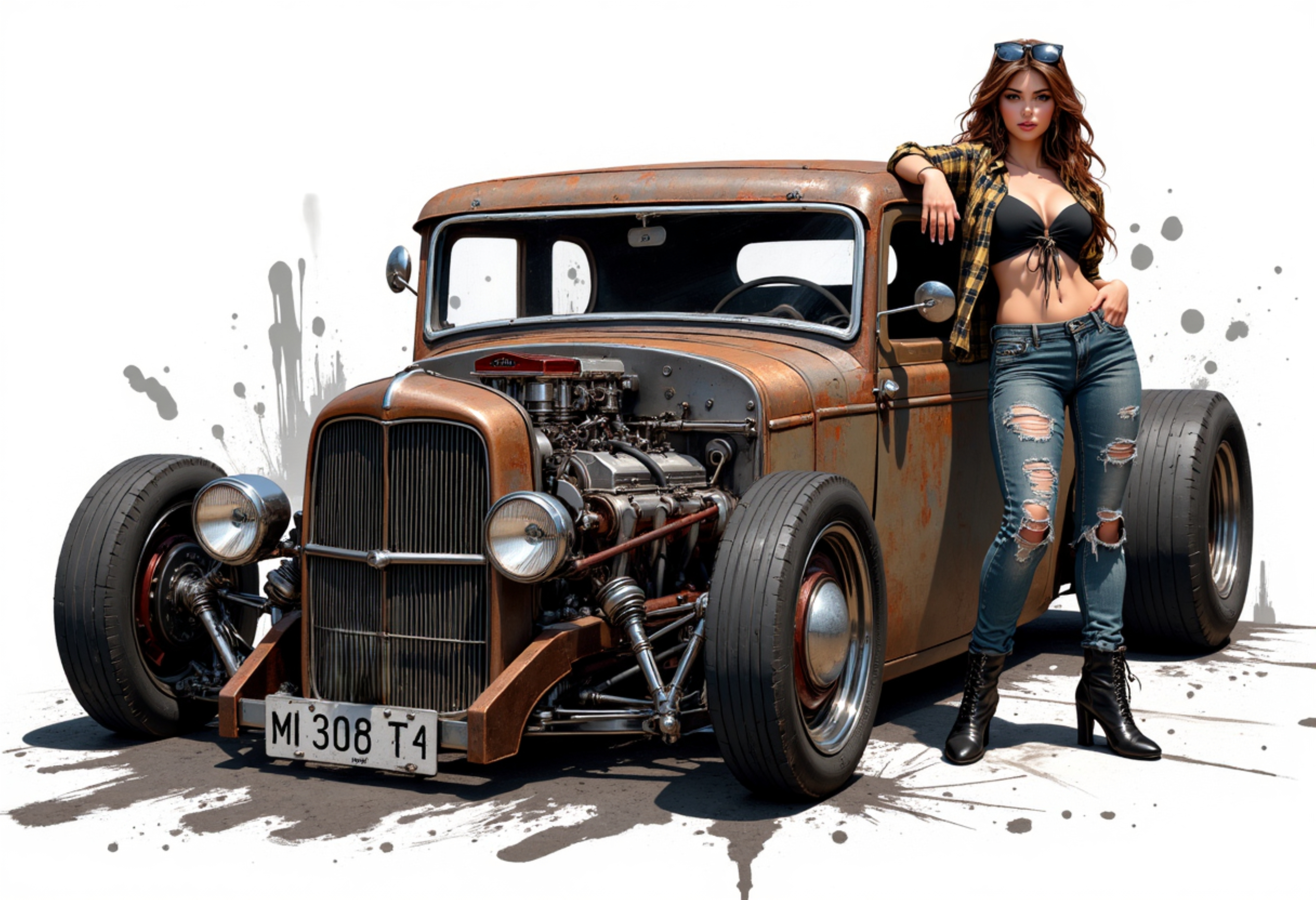 Rat Rod Wall Art