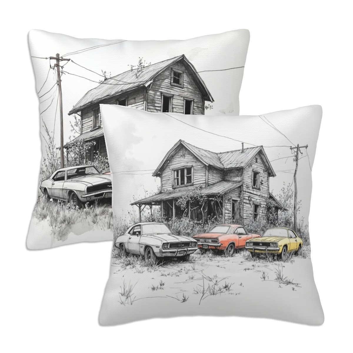 "The Car Yard" - Decorative Pillowcases