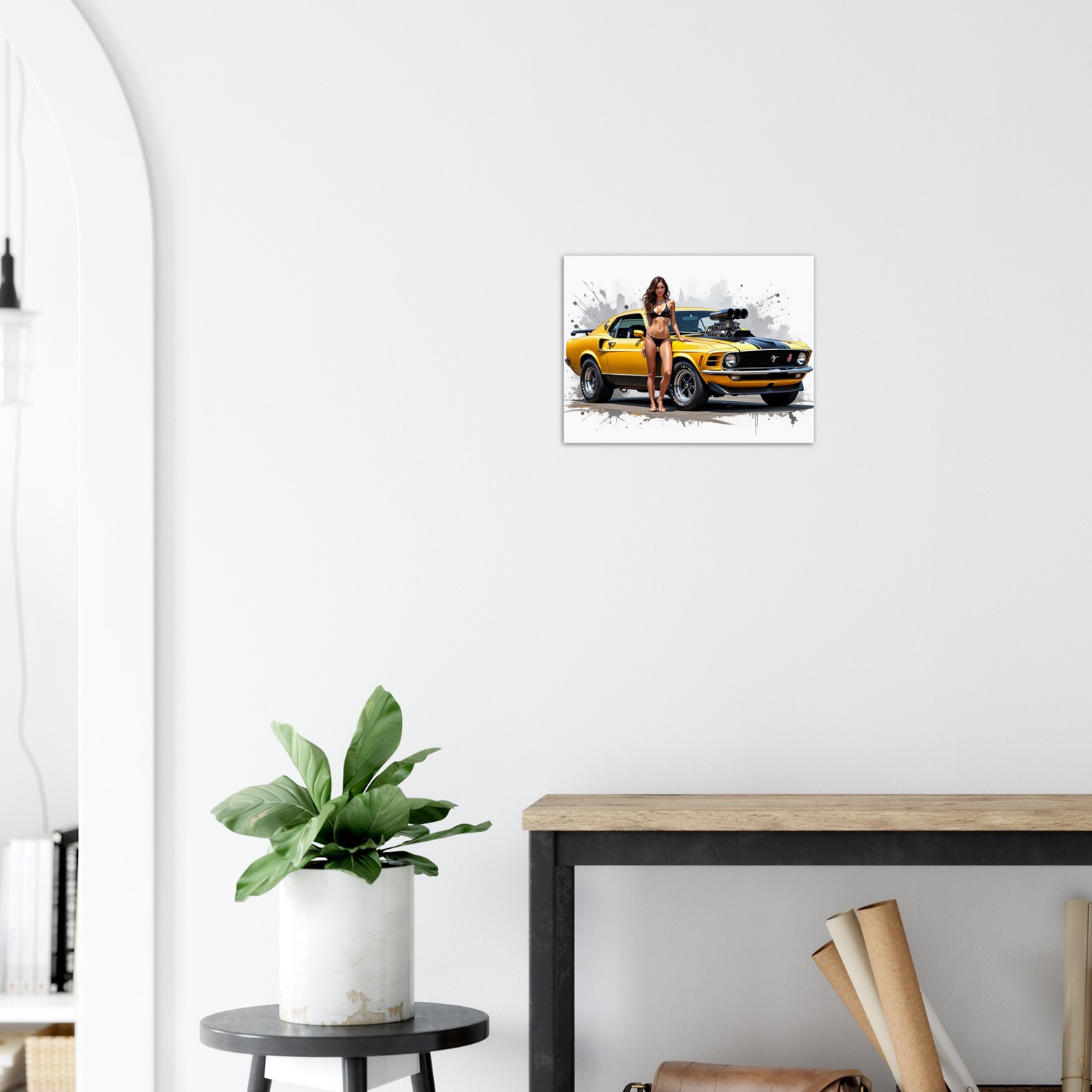 Vintage Car Aluminum Wall Art