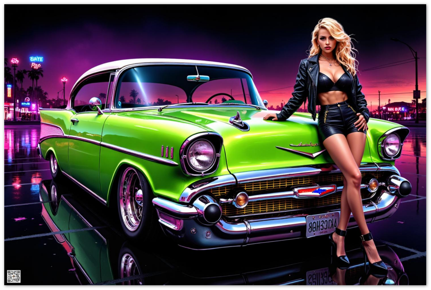 "Living Art" 57 Chevy on Aluminum