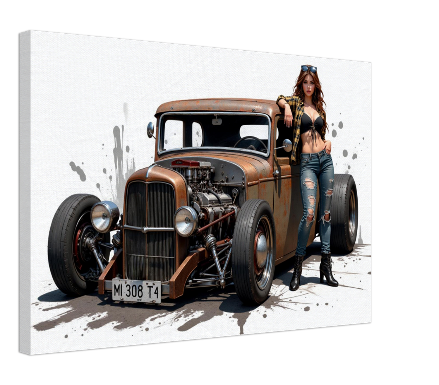 Rat Rod Wall Art