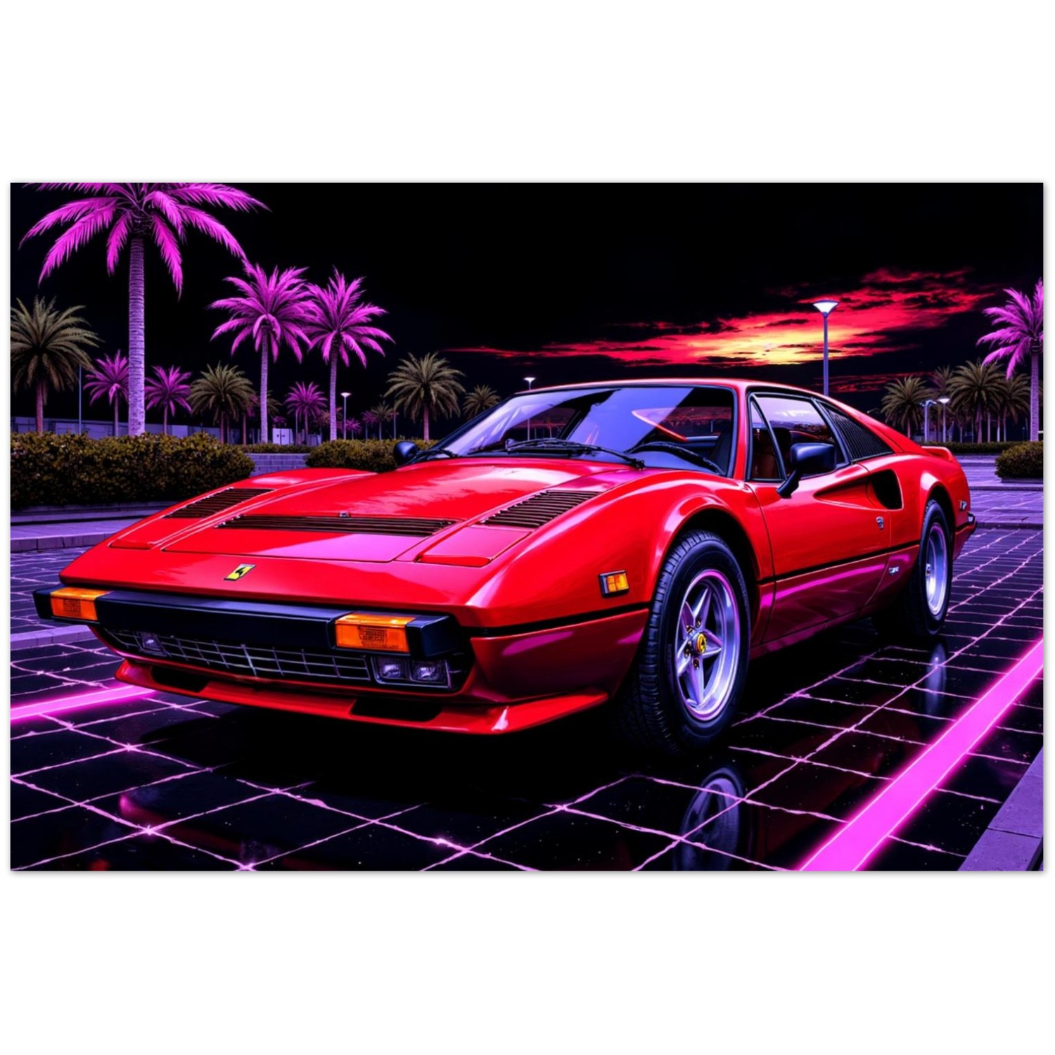 Midnight on Metal Ferrari 308 GTS