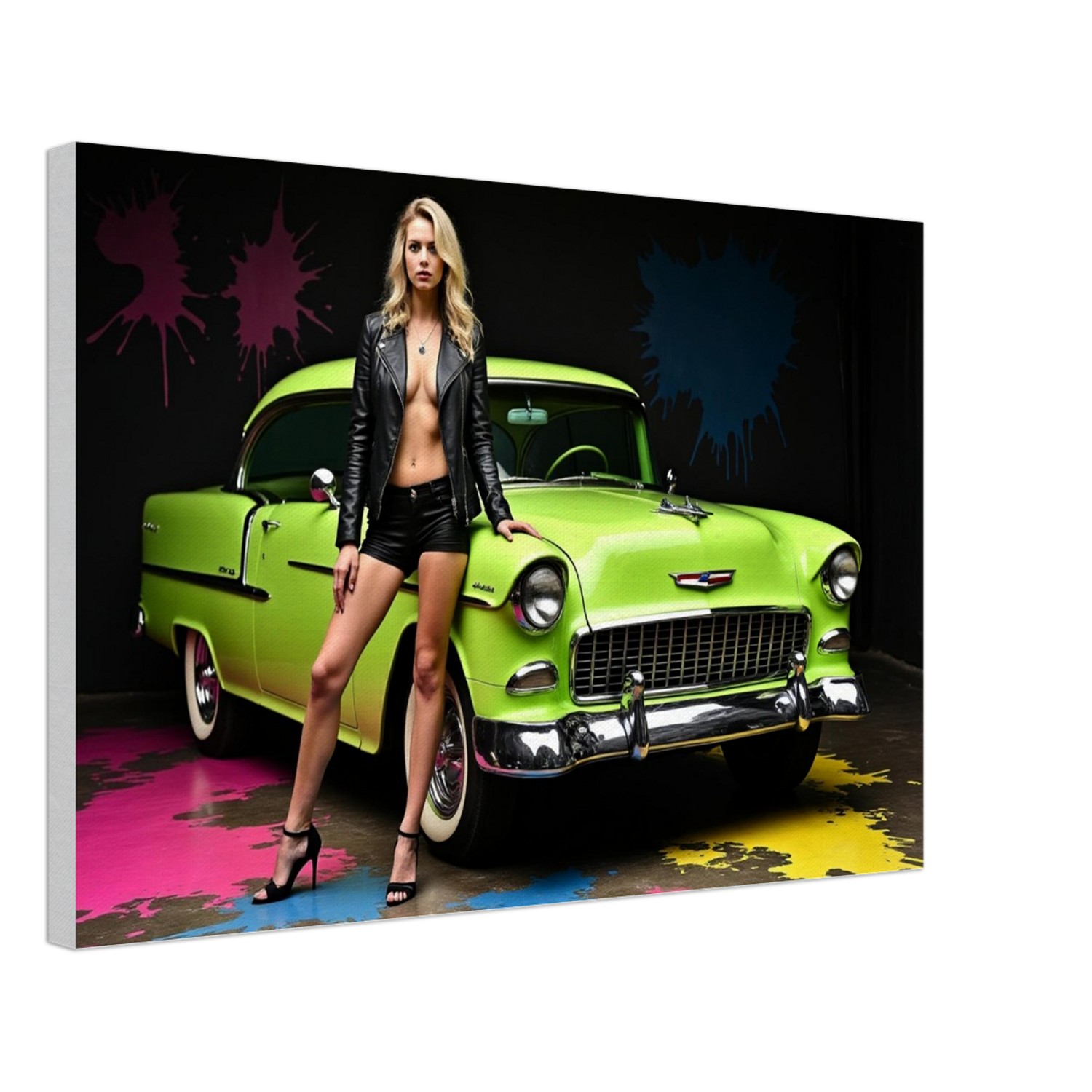 "Living Art" 55 Chevy on Canvas